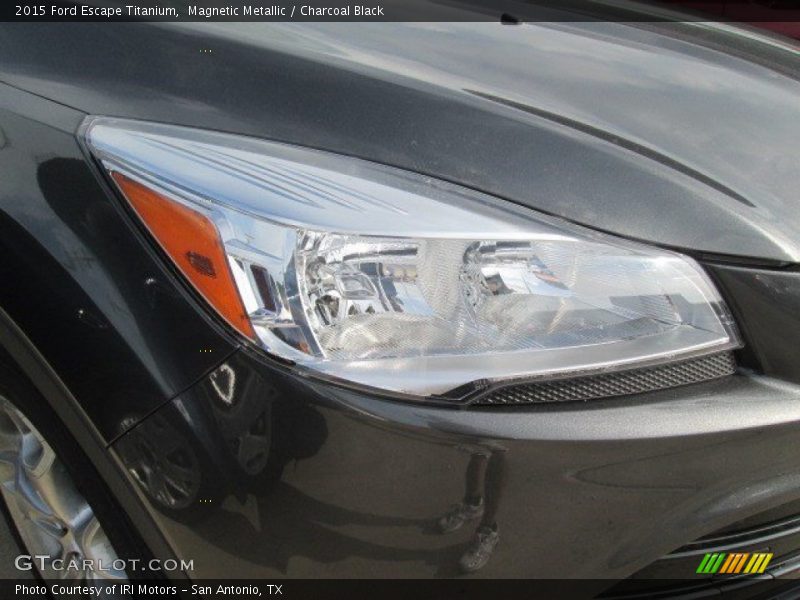Magnetic Metallic / Charcoal Black 2015 Ford Escape Titanium
