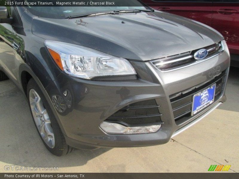 Magnetic Metallic / Charcoal Black 2015 Ford Escape Titanium