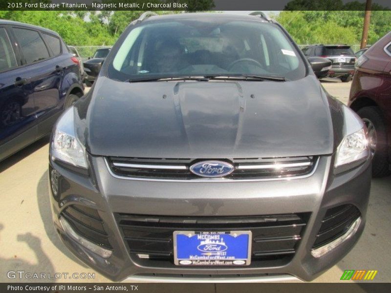 Magnetic Metallic / Charcoal Black 2015 Ford Escape Titanium