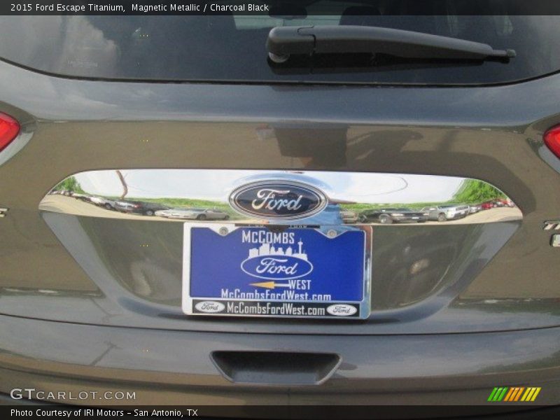 Magnetic Metallic / Charcoal Black 2015 Ford Escape Titanium