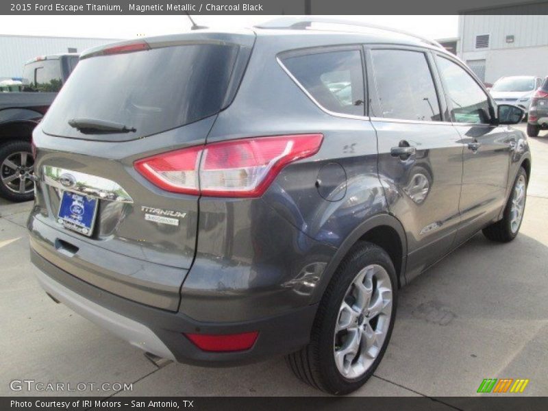 Magnetic Metallic / Charcoal Black 2015 Ford Escape Titanium