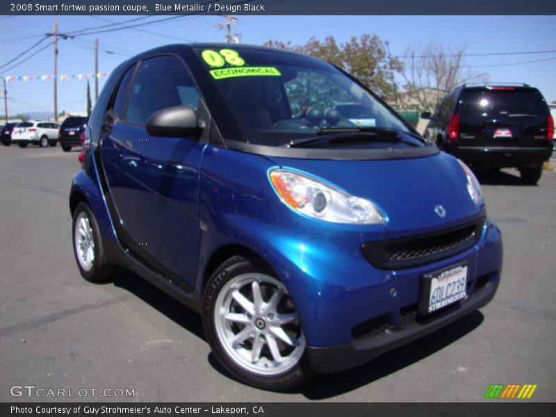 Blue Metallic / Design Black 2008 Smart fortwo passion coupe