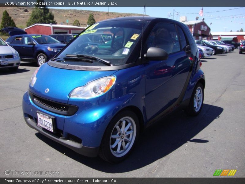 Blue Metallic / Design Black 2008 Smart fortwo passion coupe