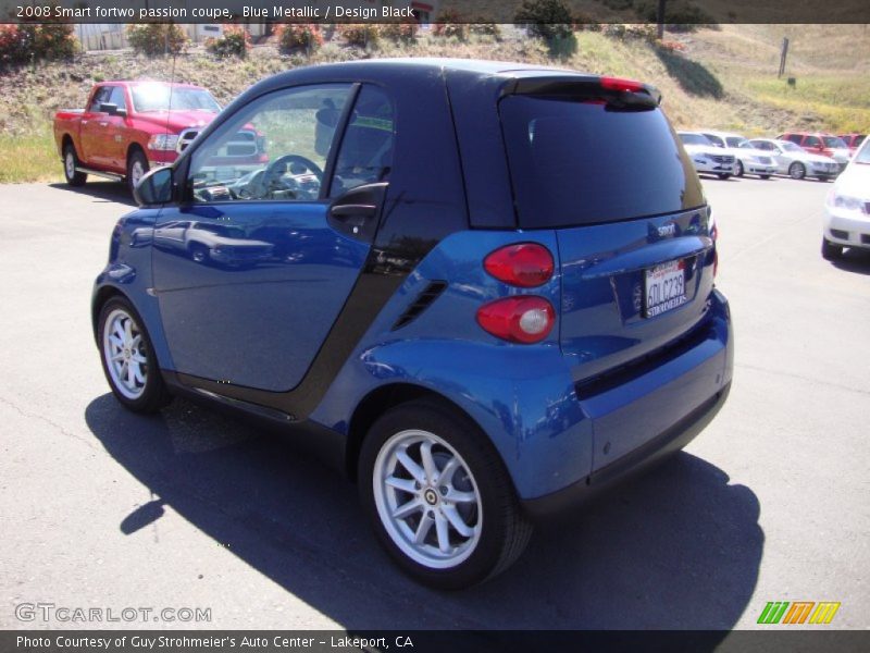 Blue Metallic / Design Black 2008 Smart fortwo passion coupe