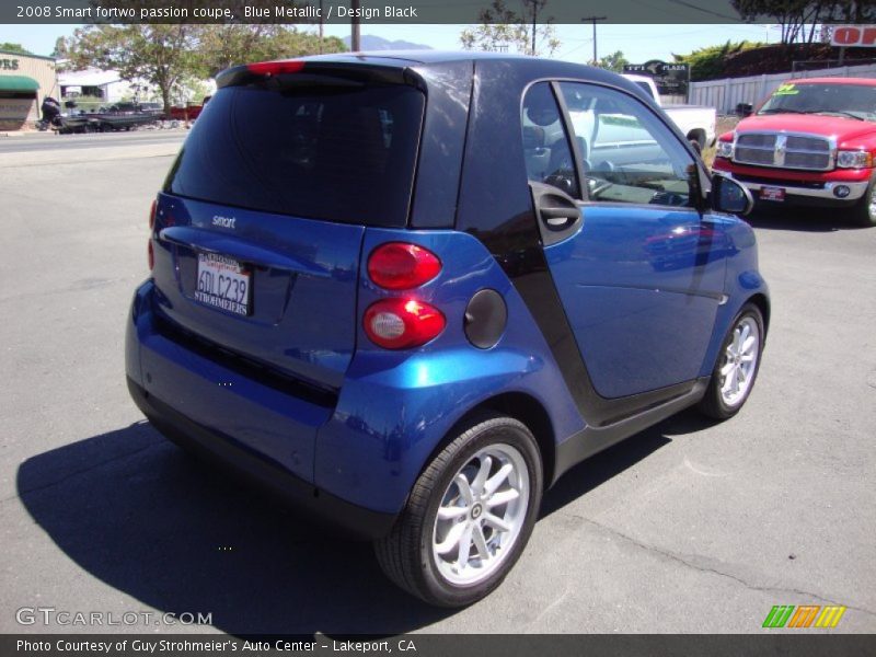Blue Metallic / Design Black 2008 Smart fortwo passion coupe
