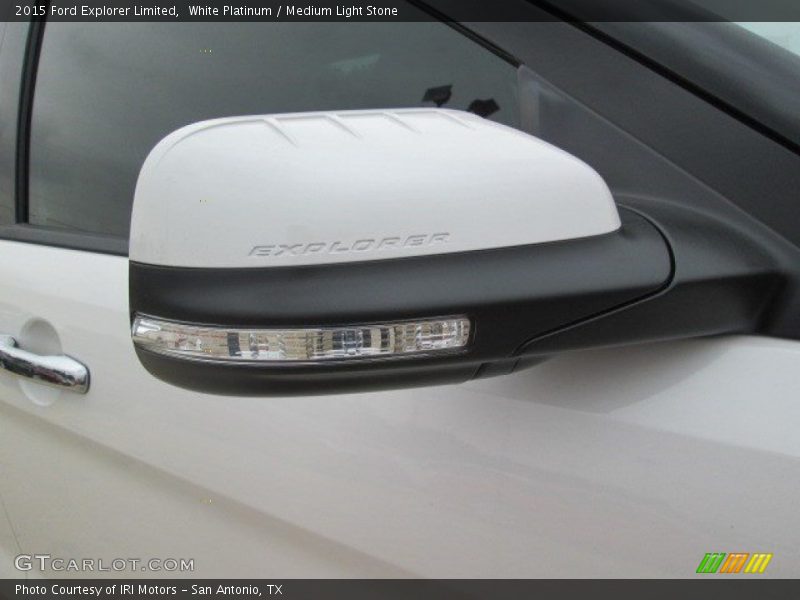 White Platinum / Medium Light Stone 2015 Ford Explorer Limited