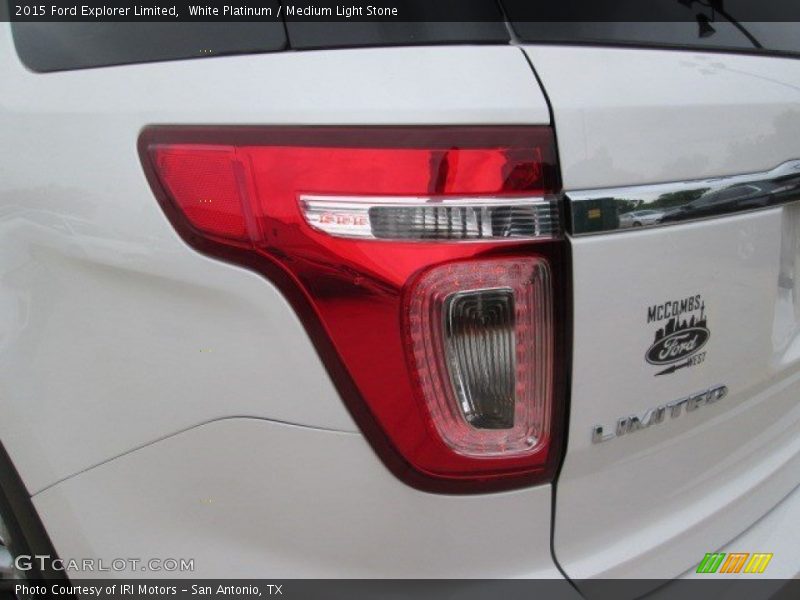 White Platinum / Medium Light Stone 2015 Ford Explorer Limited