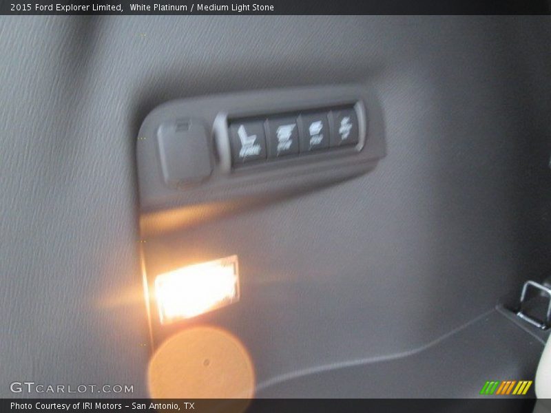 White Platinum / Medium Light Stone 2015 Ford Explorer Limited