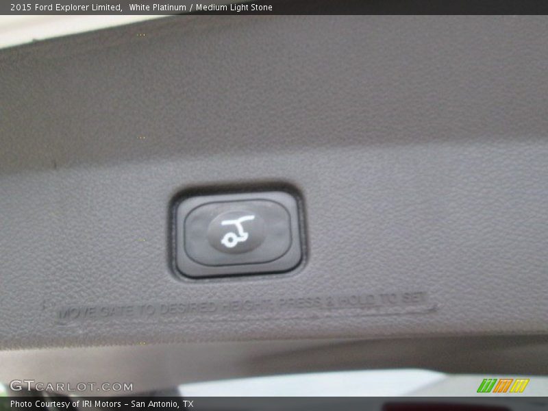 White Platinum / Medium Light Stone 2015 Ford Explorer Limited