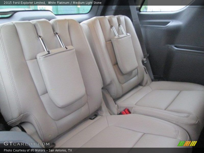 White Platinum / Medium Light Stone 2015 Ford Explorer Limited