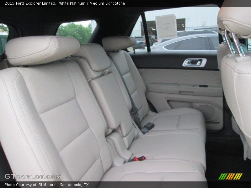 White Platinum / Medium Light Stone 2015 Ford Explorer Limited