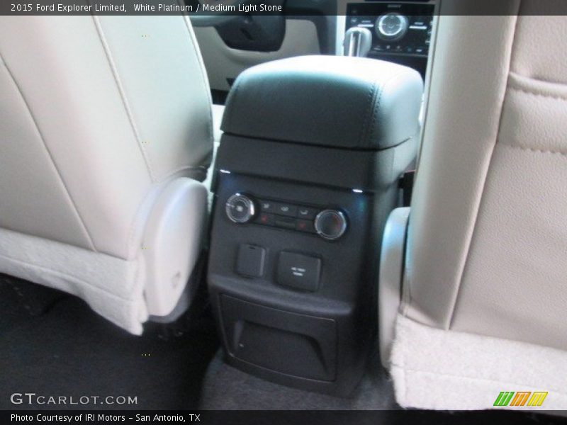 White Platinum / Medium Light Stone 2015 Ford Explorer Limited