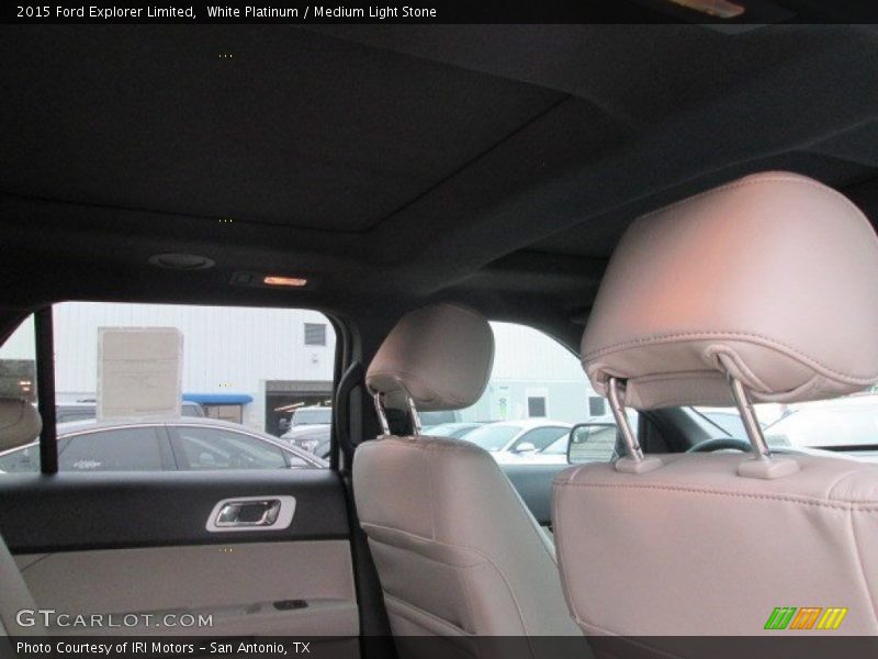 White Platinum / Medium Light Stone 2015 Ford Explorer Limited