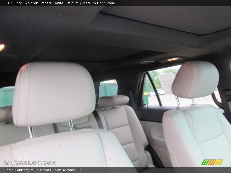 White Platinum / Medium Light Stone 2015 Ford Explorer Limited