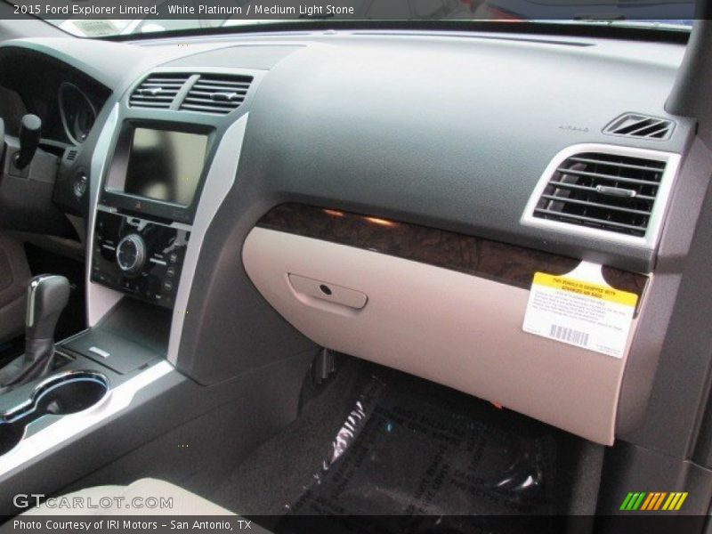 White Platinum / Medium Light Stone 2015 Ford Explorer Limited