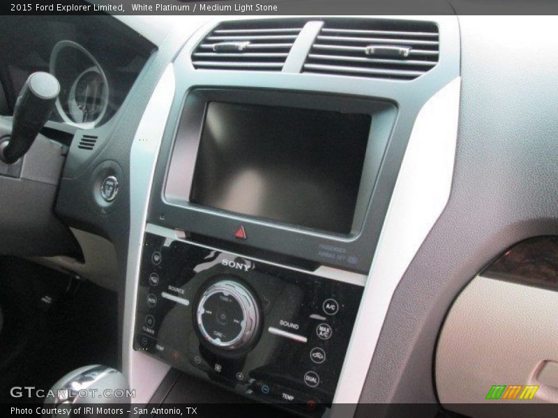 White Platinum / Medium Light Stone 2015 Ford Explorer Limited