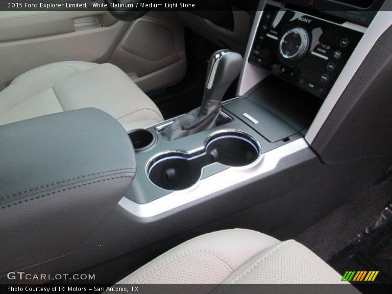 White Platinum / Medium Light Stone 2015 Ford Explorer Limited