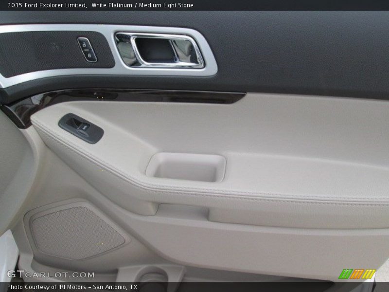 White Platinum / Medium Light Stone 2015 Ford Explorer Limited