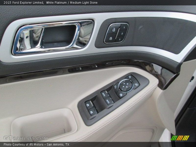 White Platinum / Medium Light Stone 2015 Ford Explorer Limited