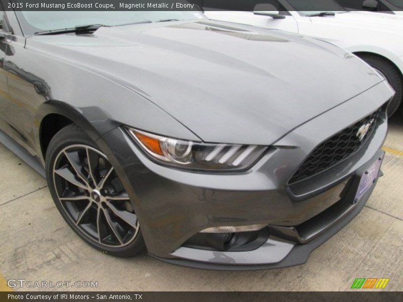 Magnetic Metallic / Ebony 2015 Ford Mustang EcoBoost Coupe