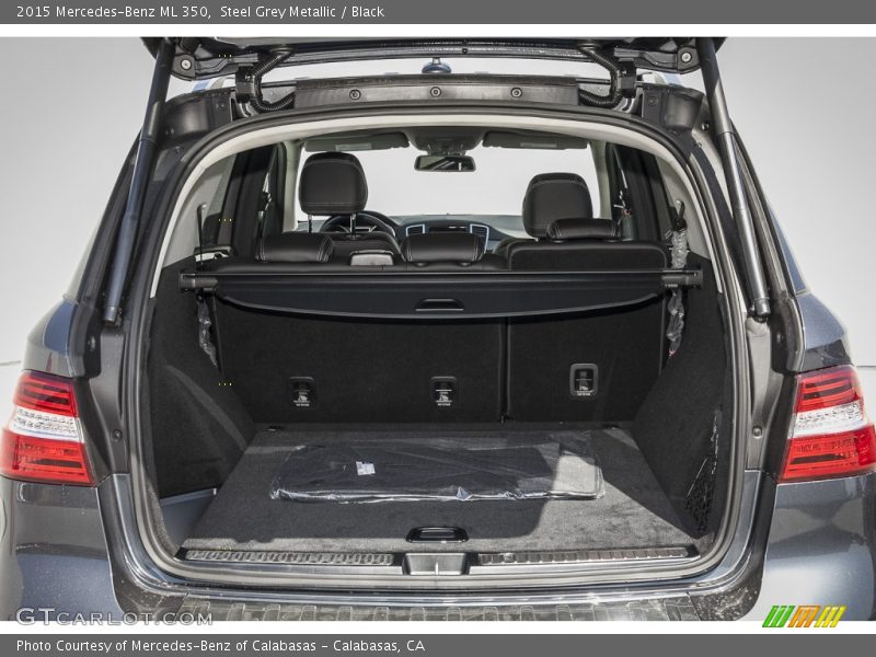 Steel Grey Metallic / Black 2015 Mercedes-Benz ML 350