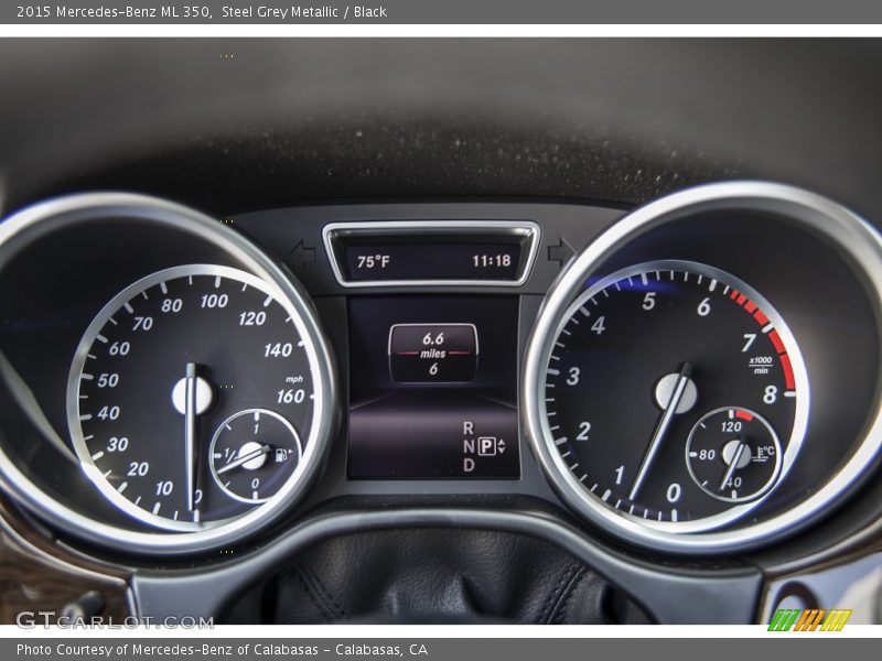 Steel Grey Metallic / Black 2015 Mercedes-Benz ML 350