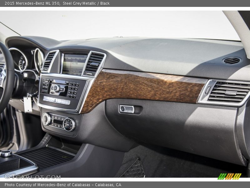 Steel Grey Metallic / Black 2015 Mercedes-Benz ML 350