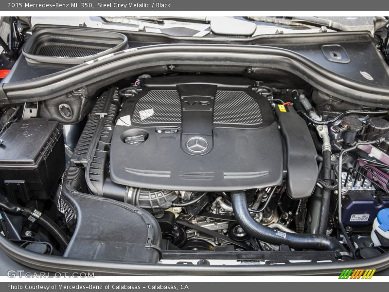 Steel Grey Metallic / Black 2015 Mercedes-Benz ML 350