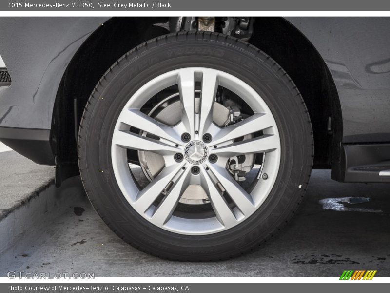 Steel Grey Metallic / Black 2015 Mercedes-Benz ML 350