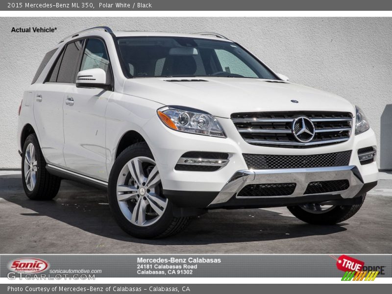 Polar White / Black 2015 Mercedes-Benz ML 350