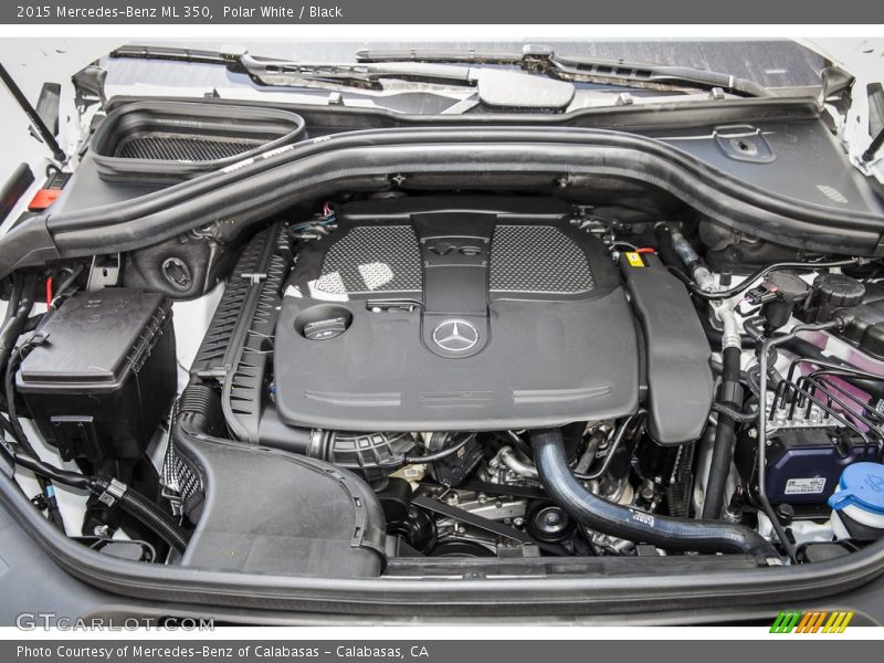 Polar White / Black 2015 Mercedes-Benz ML 350