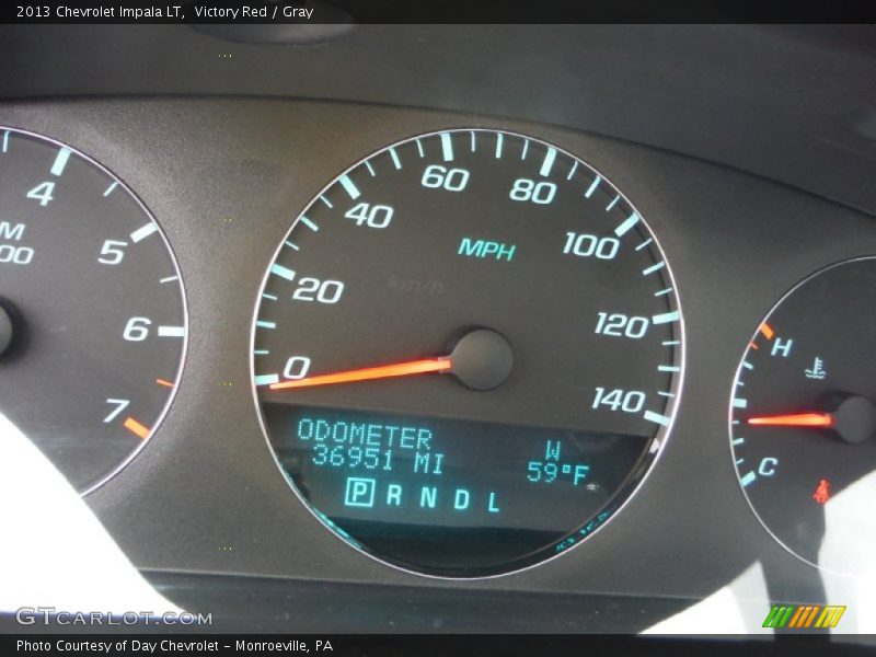 Victory Red / Gray 2013 Chevrolet Impala LT