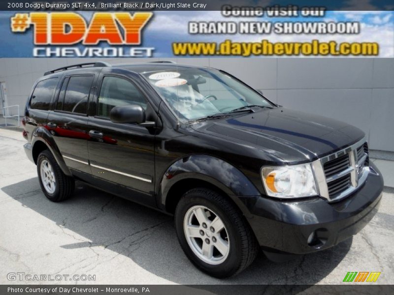 Brilliant Black / Dark/Light Slate Gray 2008 Dodge Durango SLT 4x4
