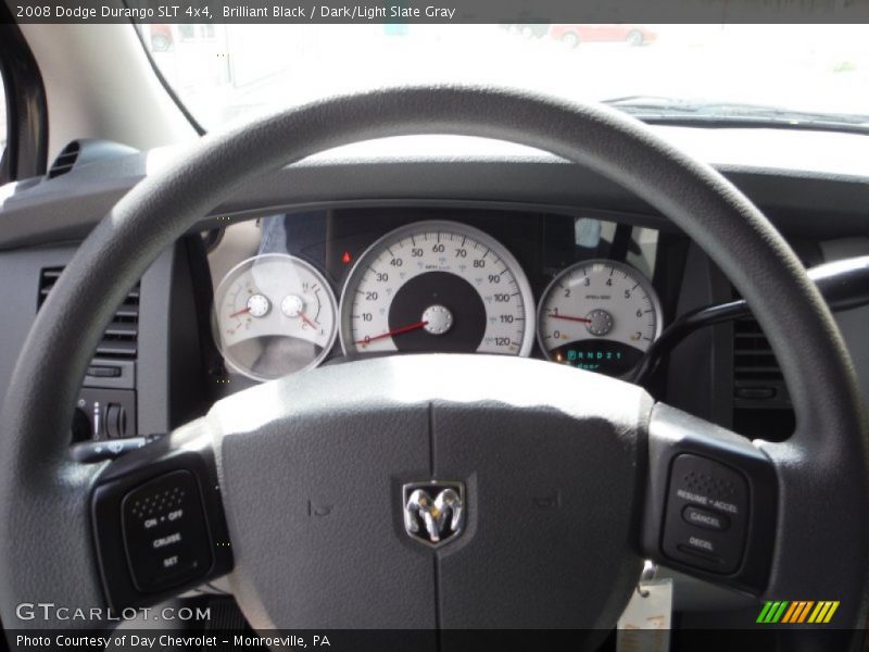 Brilliant Black / Dark/Light Slate Gray 2008 Dodge Durango SLT 4x4