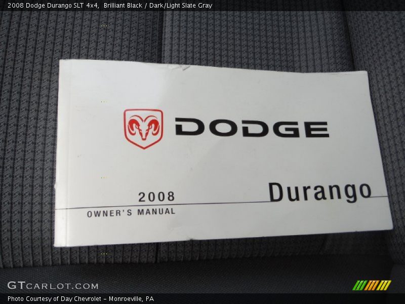 Brilliant Black / Dark/Light Slate Gray 2008 Dodge Durango SLT 4x4