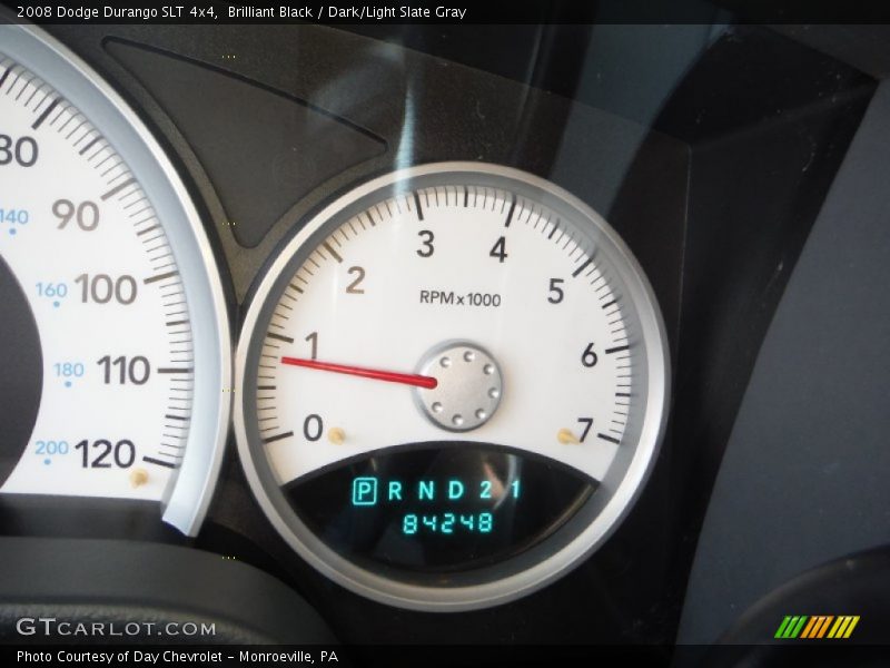 Brilliant Black / Dark/Light Slate Gray 2008 Dodge Durango SLT 4x4