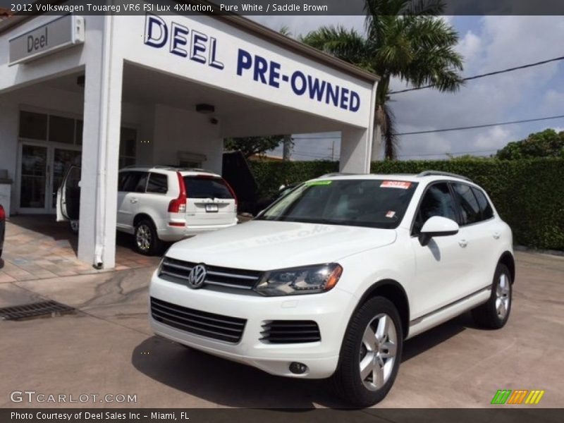 Pure White / Saddle Brown 2012 Volkswagen Touareg VR6 FSI Lux 4XMotion