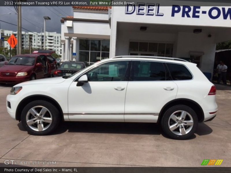 Pure White / Saddle Brown 2012 Volkswagen Touareg VR6 FSI Lux 4XMotion