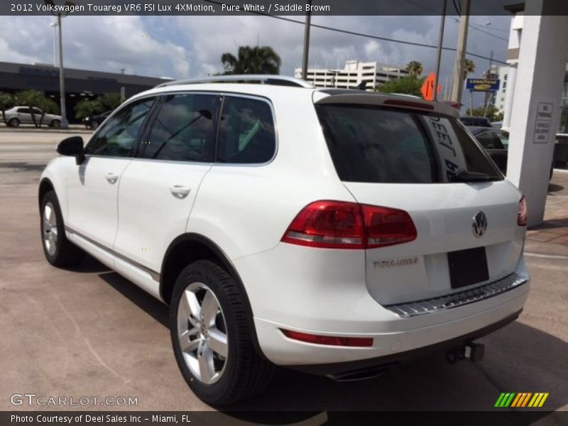 Pure White / Saddle Brown 2012 Volkswagen Touareg VR6 FSI Lux 4XMotion