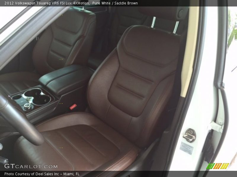 Pure White / Saddle Brown 2012 Volkswagen Touareg VR6 FSI Lux 4XMotion