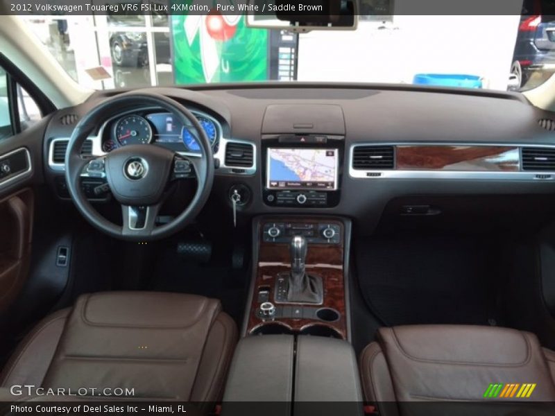 Pure White / Saddle Brown 2012 Volkswagen Touareg VR6 FSI Lux 4XMotion