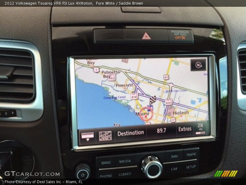 Pure White / Saddle Brown 2012 Volkswagen Touareg VR6 FSI Lux 4XMotion