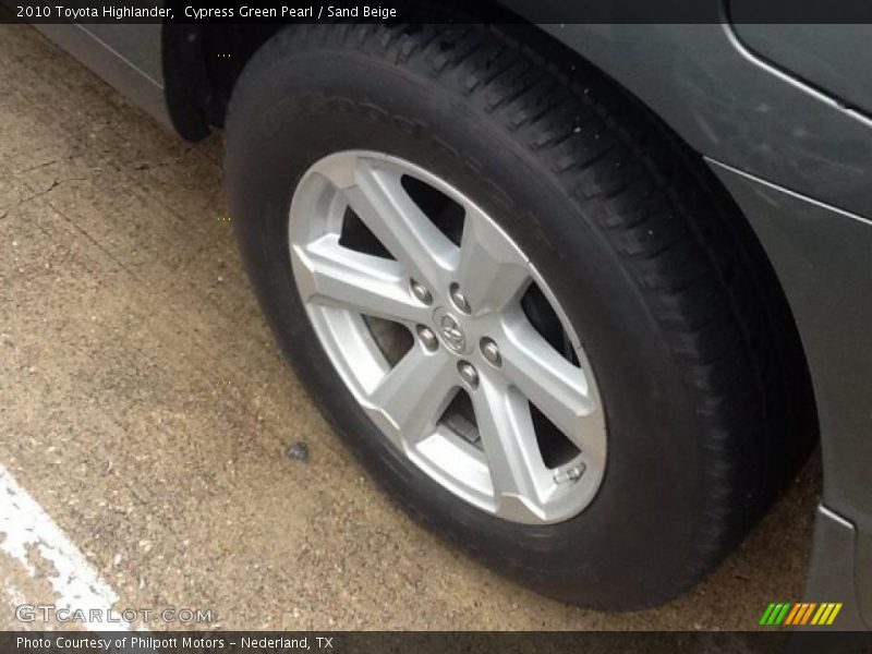 Cypress Green Pearl / Sand Beige 2010 Toyota Highlander