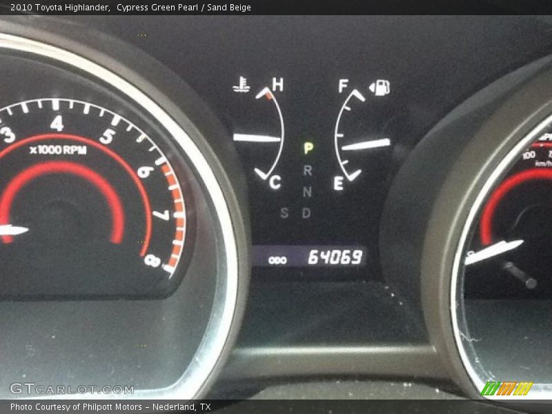 Cypress Green Pearl / Sand Beige 2010 Toyota Highlander