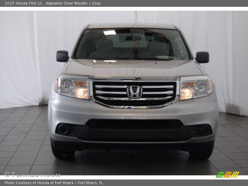 Alabaster Silver Metallic / Gray 2015 Honda Pilot LX