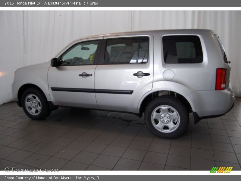 Alabaster Silver Metallic / Gray 2015 Honda Pilot LX