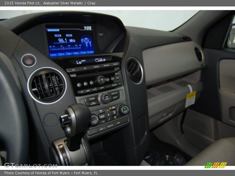 Alabaster Silver Metallic / Gray 2015 Honda Pilot LX