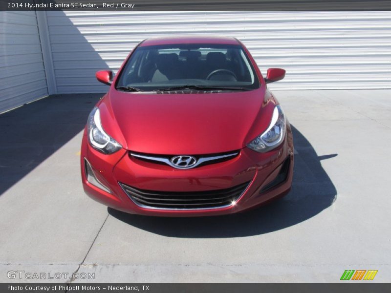 Red / Gray 2014 Hyundai Elantra SE Sedan