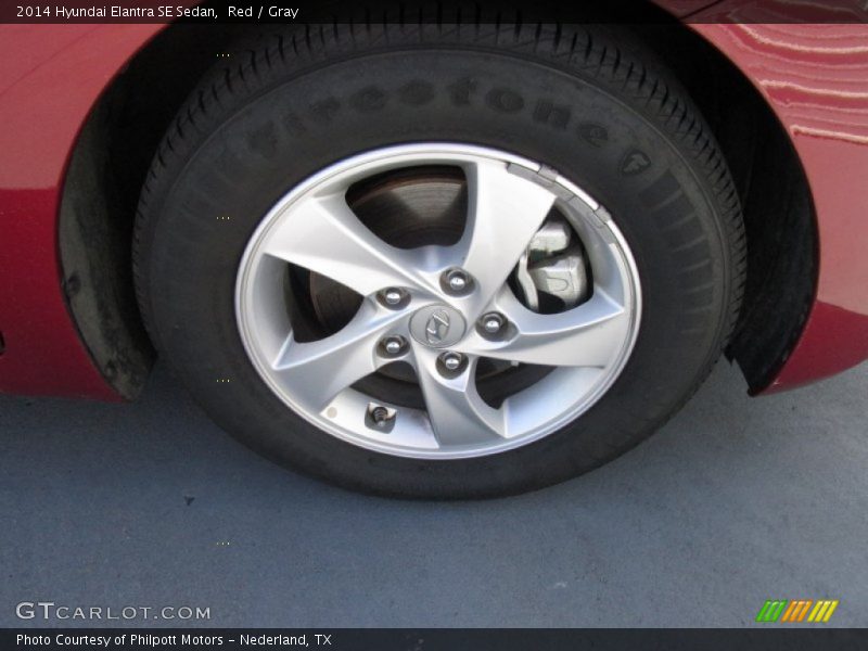 Red / Gray 2014 Hyundai Elantra SE Sedan