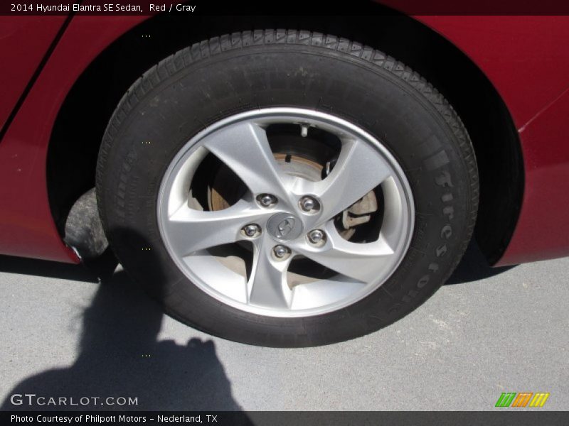 Red / Gray 2014 Hyundai Elantra SE Sedan